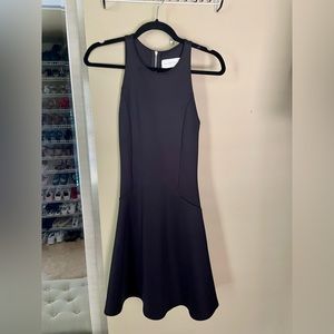 Ladies Black Abercrombie Med (8-10 Juniors) Dress.  Stretchy/Zip up/A line skirt